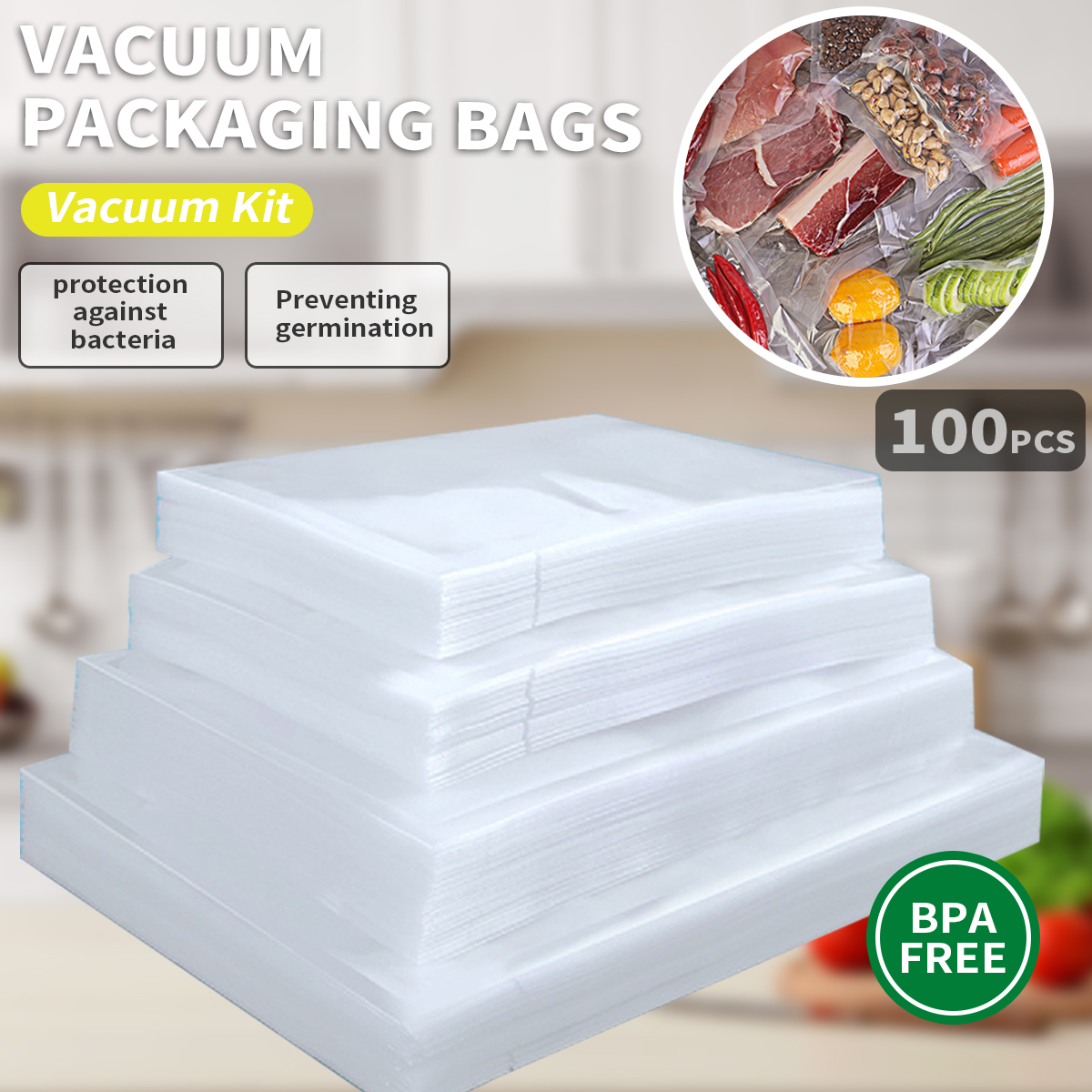 Vacuum Sealer - Vacuum Sealing Machine Accessories，Food preservation bag,