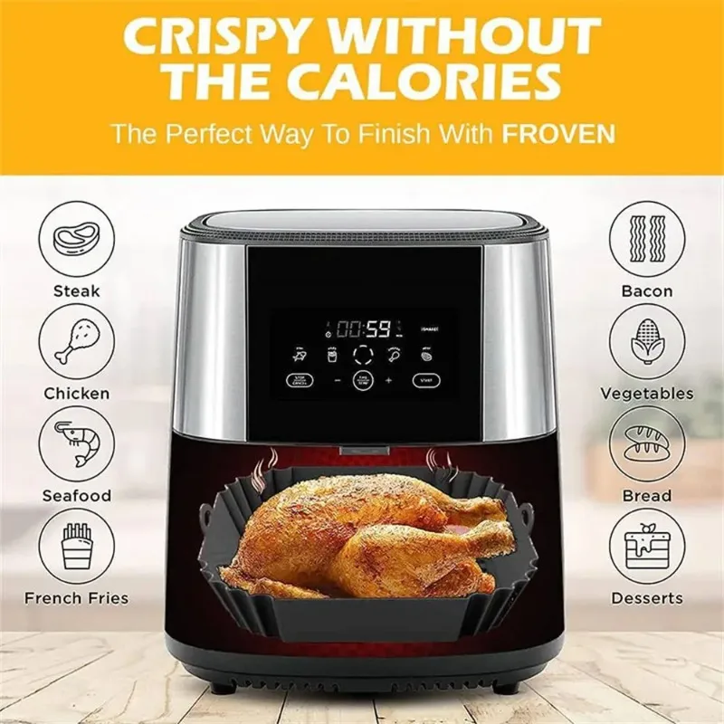 1pc silicone air fryer pot tra - Commercial Kitchen Cooking ulasan dan harga