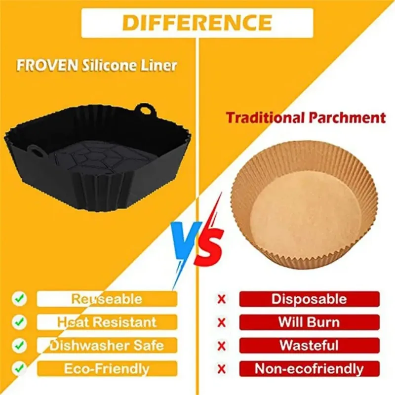 1pc silicone air fryer pot tra - Commercial Kitchen Cooking ulasan dan harga