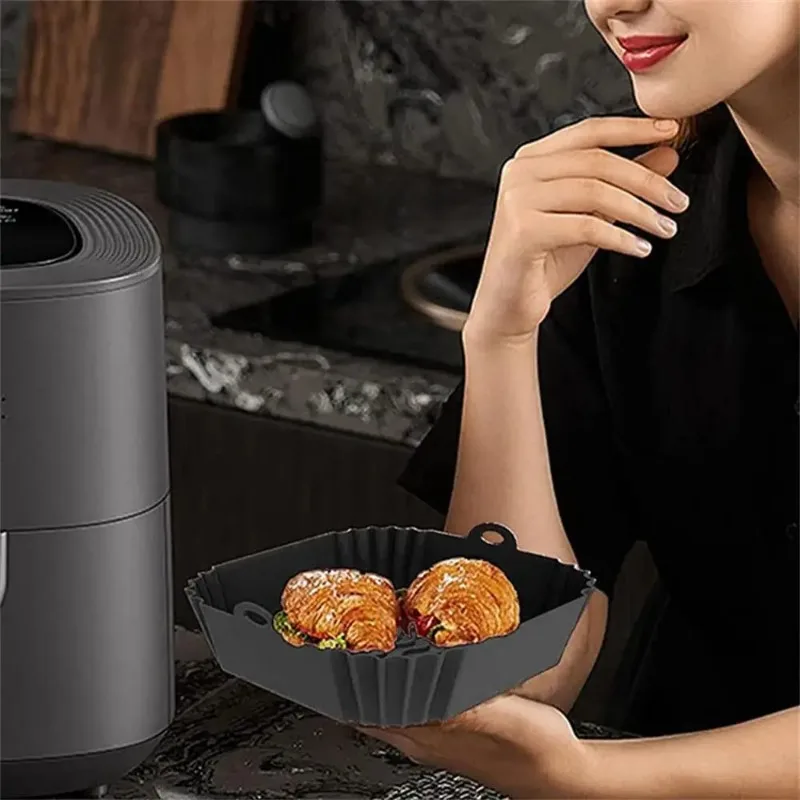 1pc silicone air fryer pot tra - Commercial Kitchen Cooking ulasan dan harga