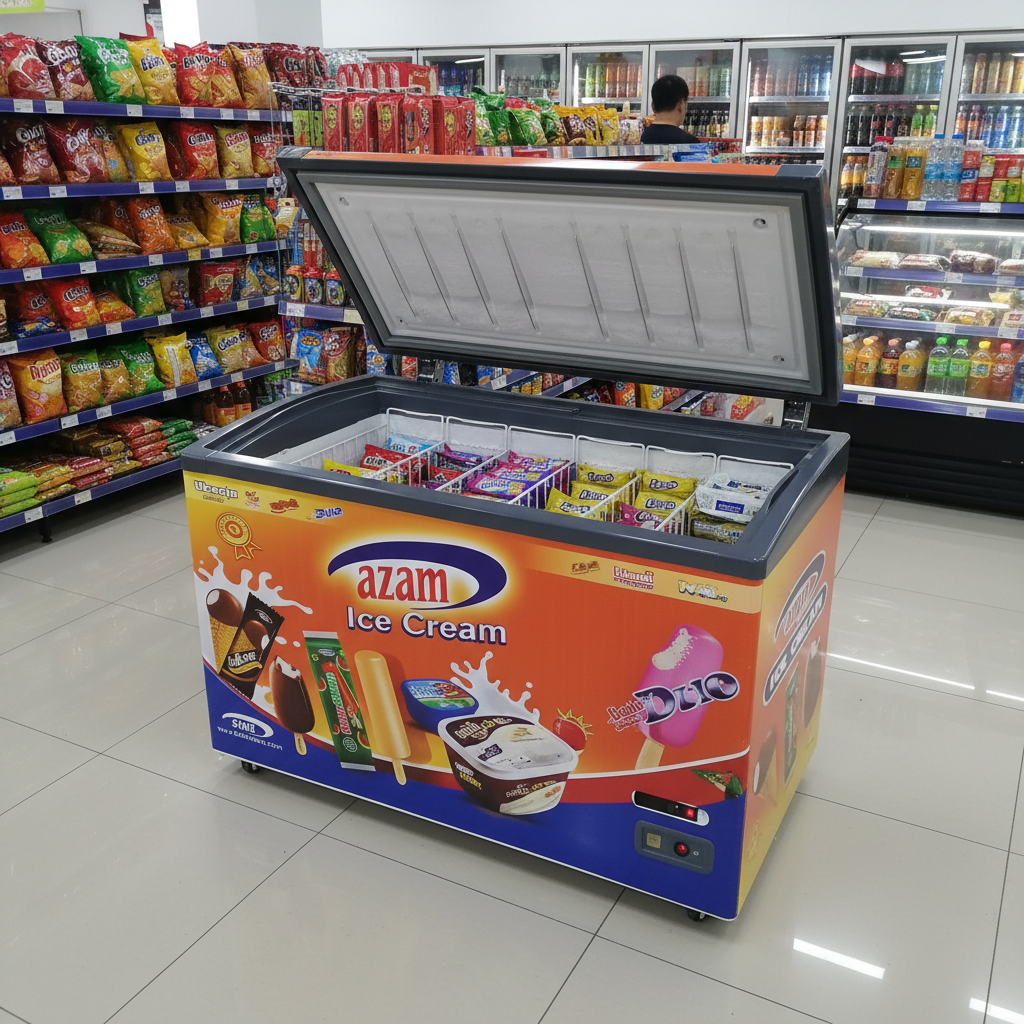 SD-351S Ice Cream Commercial C - Commercial Chest Freezer ulasan dan harga