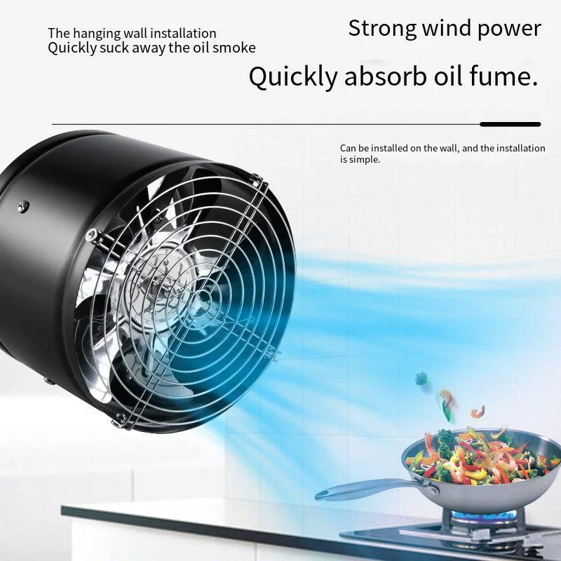 4/6/8 Inch Metal Duct Exhaust  - Commercial Kitchen Exhaust Fan ulasan dan harga