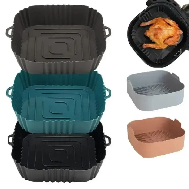 1PC Silicone Air Fryer Basket, - Commercial Kitchen Cooking ulasan dan harga