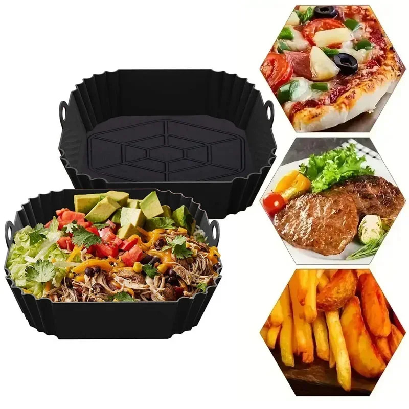 1PC Silicone Air Fryer Basket, - Commercial Kitchen Cooking ulasan dan harga