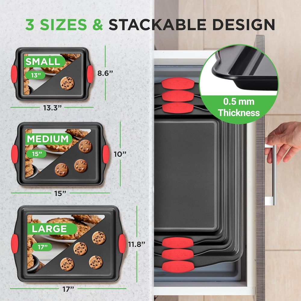 3-Piece Nonstick Kitchen Oven  - Commercial Kitchen Oven ulasan dan harga