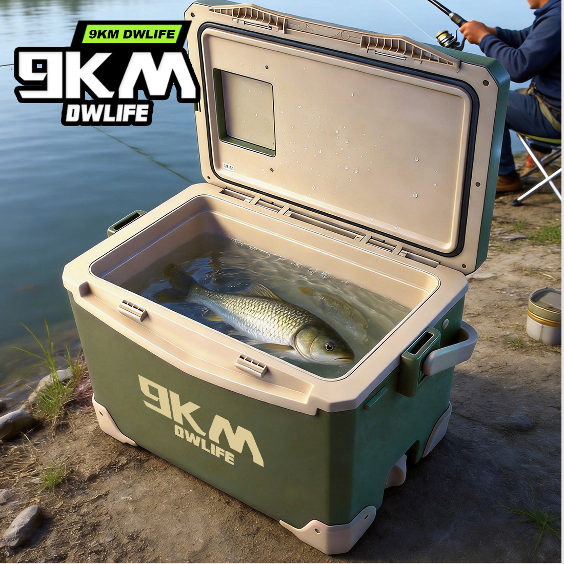 9KM 10L 18L 26L Fishing Cooler - Commercial Chest Freezer ulasan dan harga