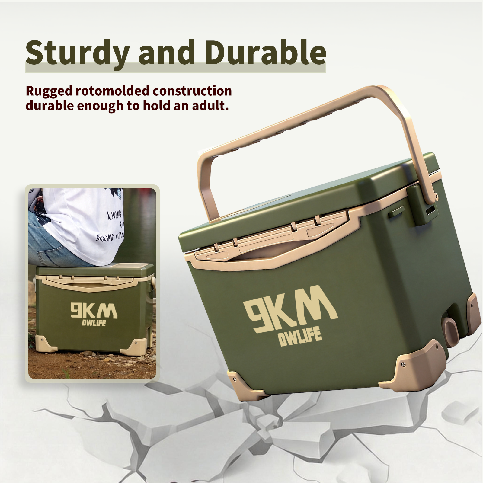 9KM 10L 18L 26L Fishing Cooler - Commercial Chest Freezer ulasan dan harga