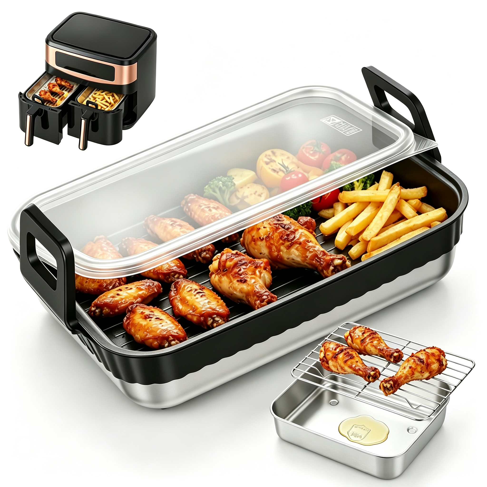 Stainless Steel Baking Pan wit - Commercial Kitchen Cooking ulasan dan harga