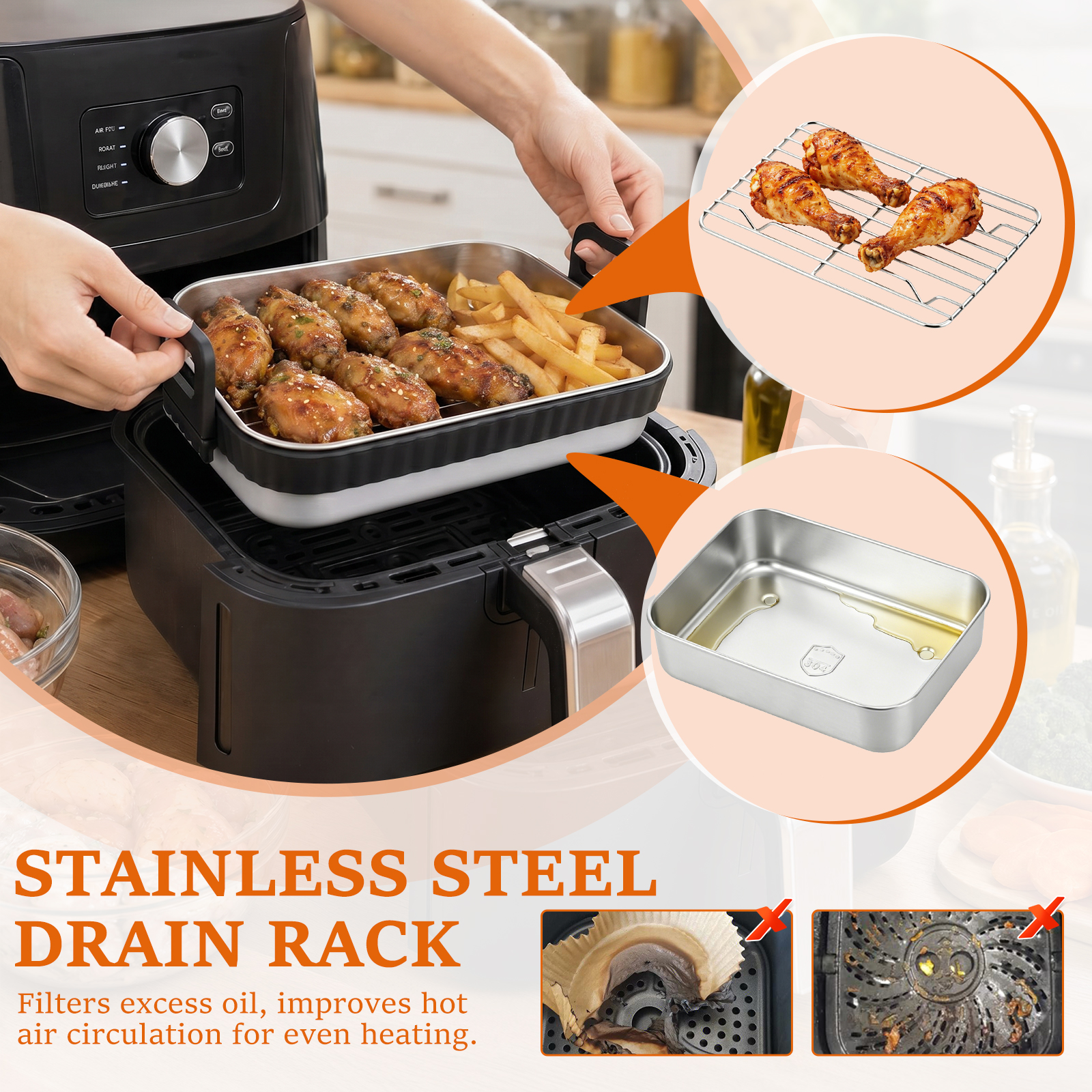 Stainless Steel Baking Pan wit - Commercial Kitchen Cooking ulasan dan harga