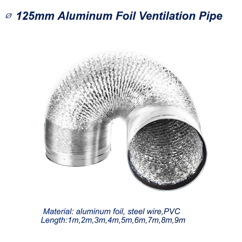 ∅125mm Aluminum Foil Ventilati - Commercial Kitchen Exhaust Fan ulasan dan harga