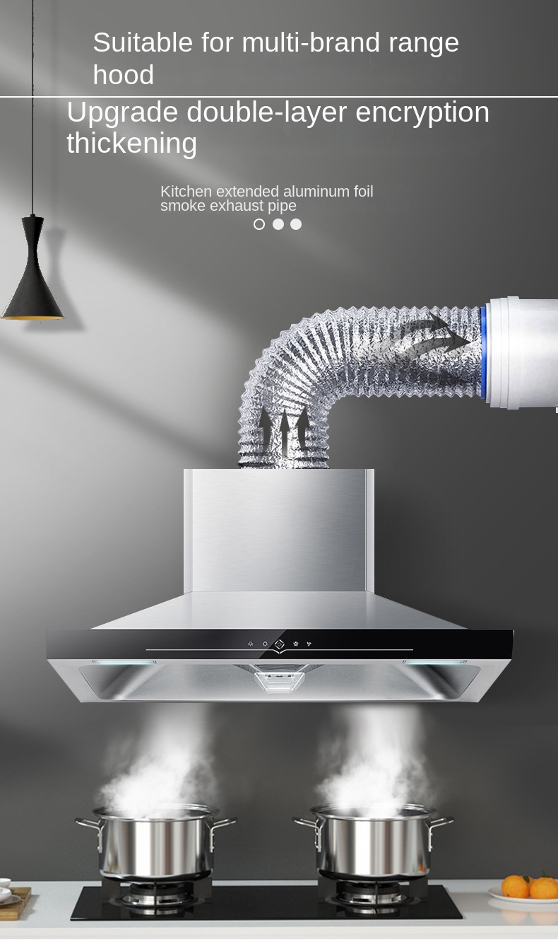 ∅125mm Aluminum Foil Ventilati - Commercial Kitchen Exhaust Fan ulasan dan harga