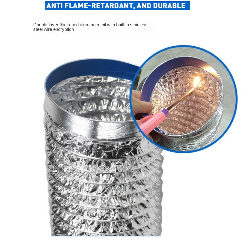 ∅125mm Aluminum Foil Ventilati - Commercial Kitchen Exhaust Fan ulasan dan harga