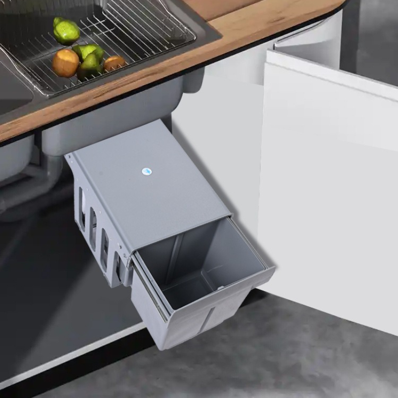 Telescoping Trash Can Modern B - Commercial Kitchen Garbage Disposal ulasan dan harga