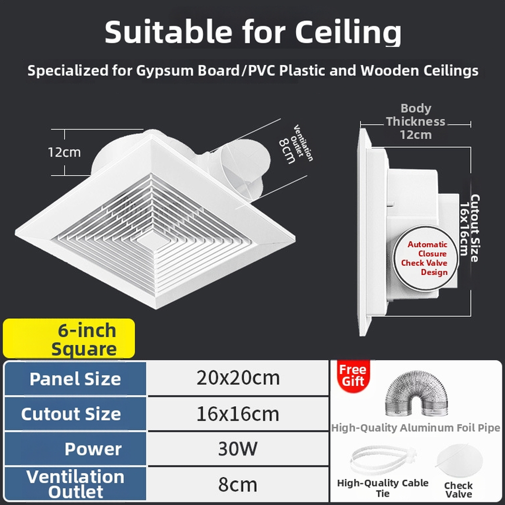 6 Inches 8 Inches 9 Inches Cei - Commercial Kitchen Exhaust Fan ulasan dan harga
