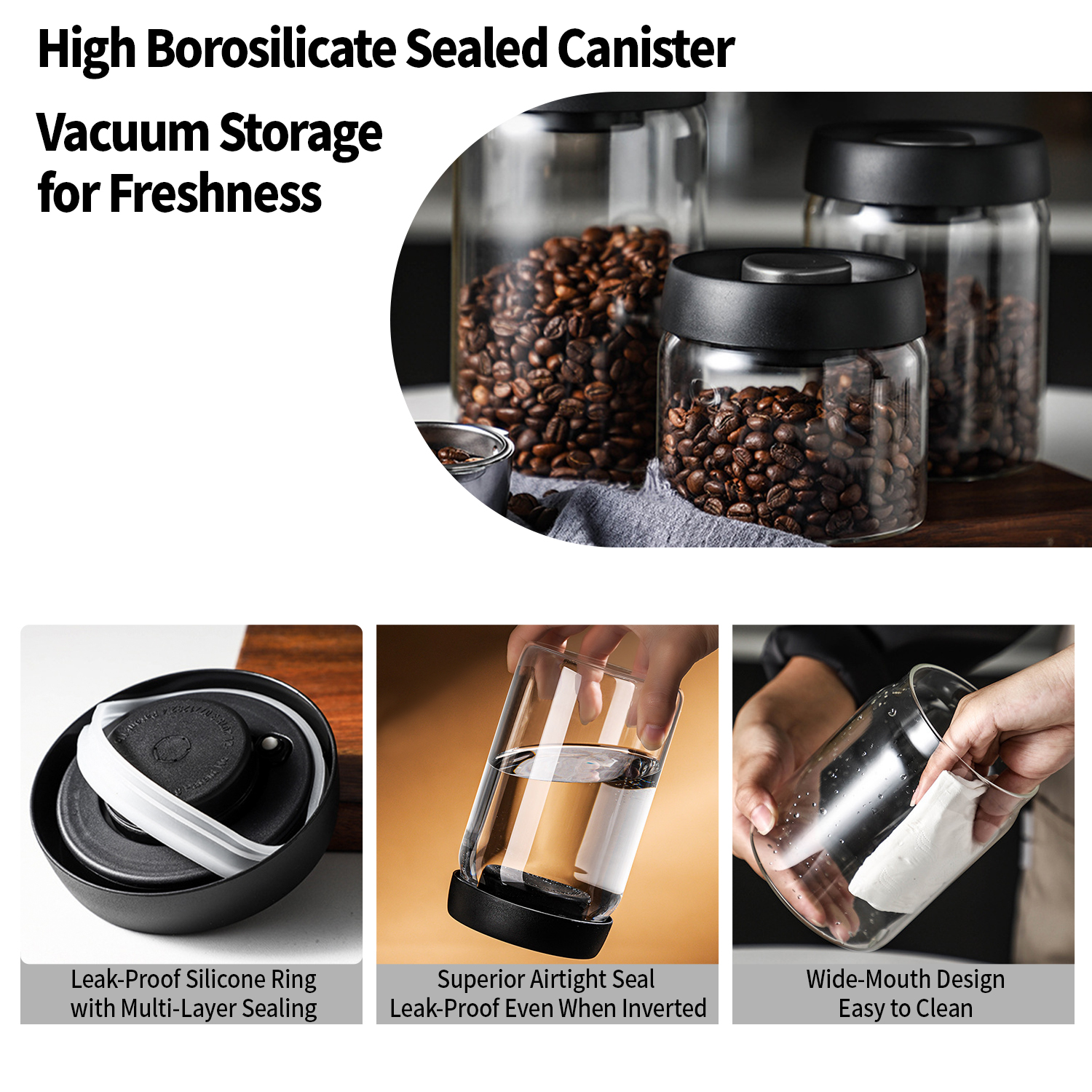 OANKR Vacuum Coffee Canister 5 - Vacuum Sealer ulasan dan harga