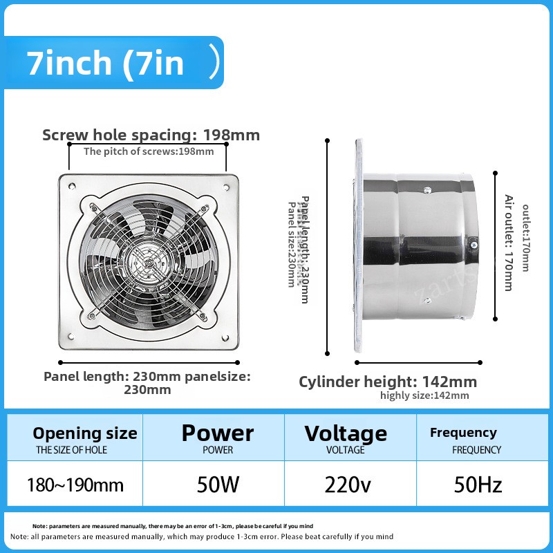 6''7''8'' Stainless Steel Kitc - Commercial Kitchen Exhaust Fan ulasan dan harga