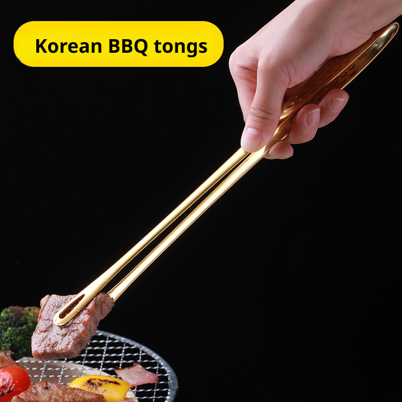Stainless Steel BBQ Grill Tong - Commercial Kitchen Cooking ulasan dan harga