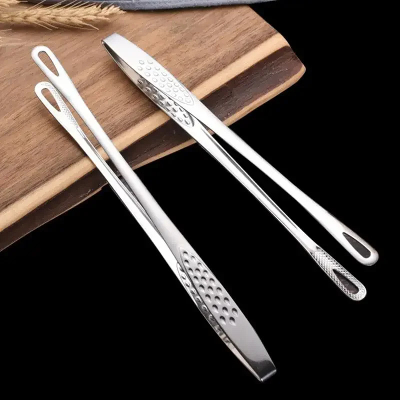 Stainless Steel BBQ Grill Tong - Commercial Kitchen Cooking ulasan dan harga