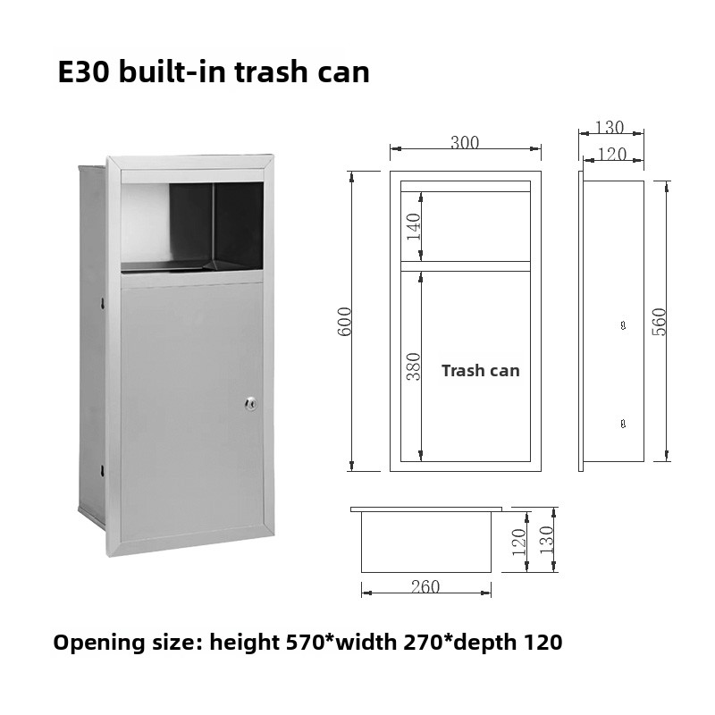 304Stainless Steel Side Open T - Commercial Kitchen Garbage Disposal ulasan dan harga