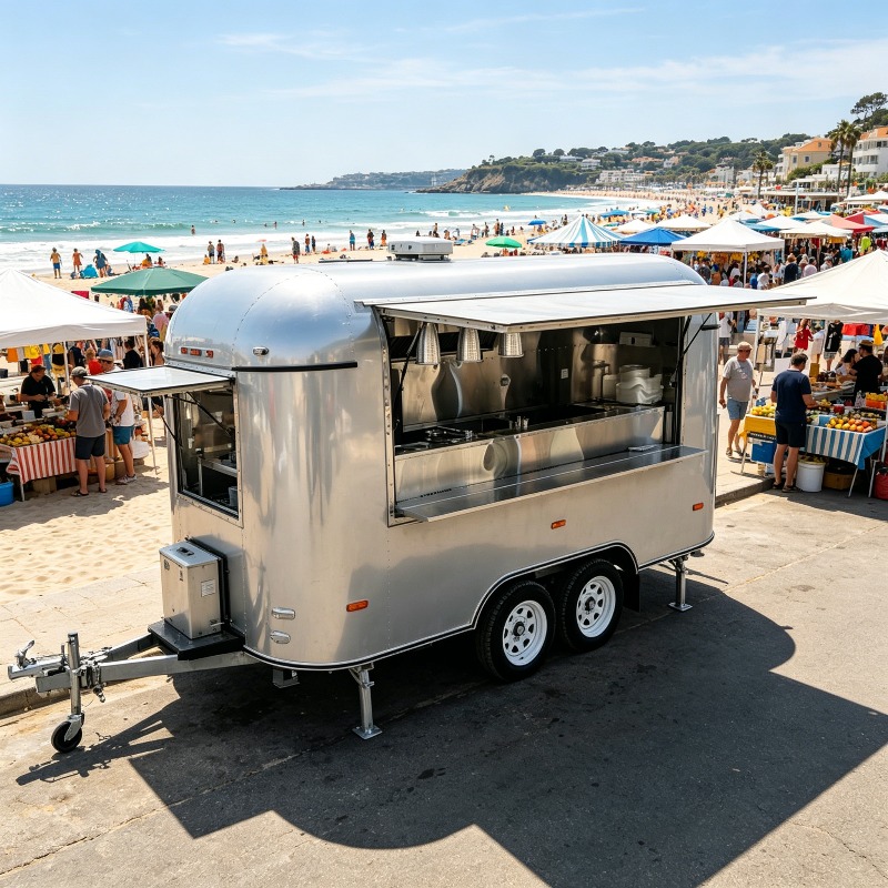 Stainless Steel Food Trailer M - Commercial Kitchen Layout Design ulasan dan harga