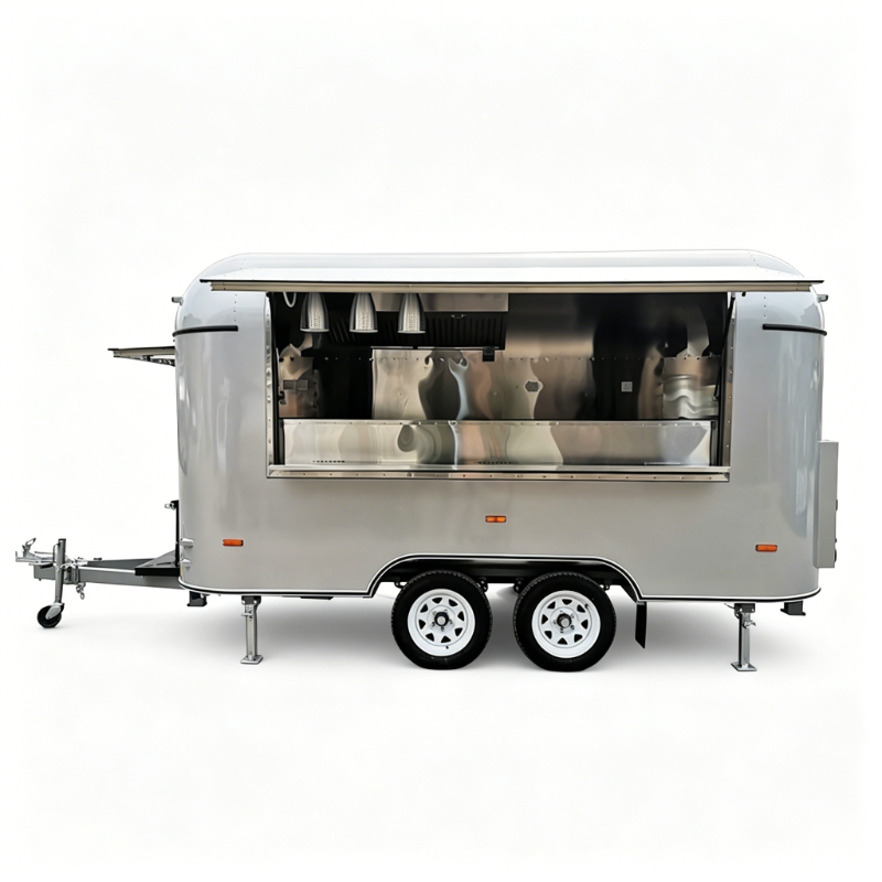 Stainless Steel Food Trailer M - Commercial Kitchen Layout Design ulasan dan harga