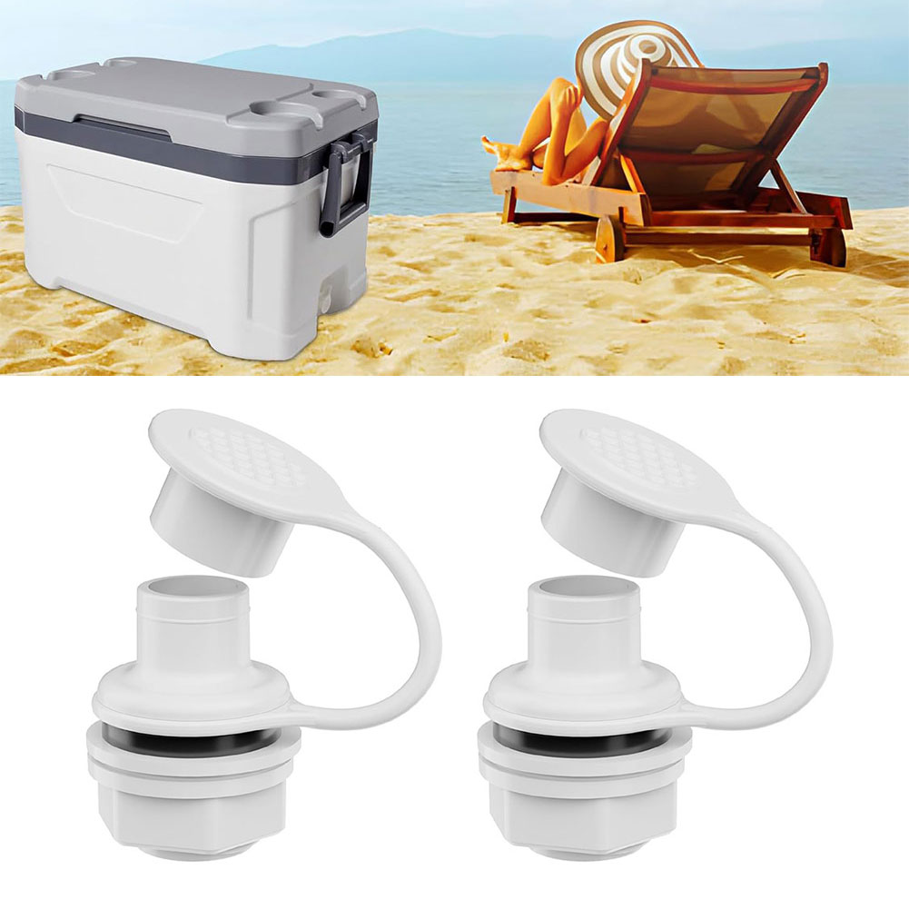 2pcs White Plastic Cooler Drai - Commercial Chest Freezer ulasan dan harga