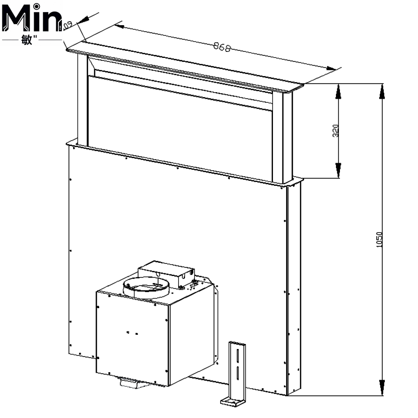 Built-In Downdraft Cooker Hood - Commercial Kitchen Range Hood ulasan dan harga